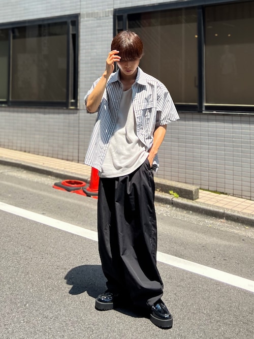 Bubble tech high tapered pants/バブルテックハイテーパードパンツ