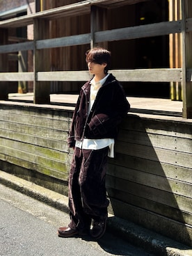 「低身長男子」｜「アイテム（ブルゾン）」を使った、miyagi さん（メンズ・161cm）の秋コーディネート