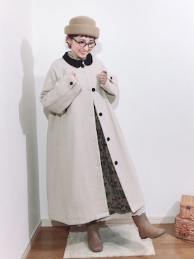 kakolatteさん（レディース・154cm）の冬コーディネート