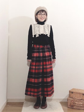 kakolatteさん（レディース・154cm）の冬コーディネート