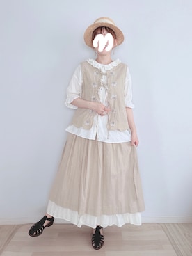 「アイテム（その他）」を使った、kakolatteさん（レディース・154cm）の夏コーディネート