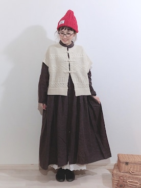 kakolatteさん（レディース・154cm）の冬コーディネート