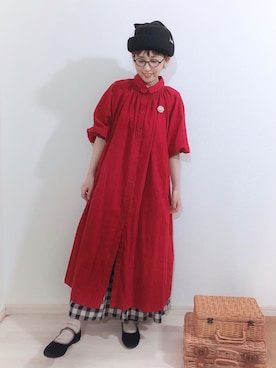 「BASE（ベース）のアイテム」を使った、kakolatteさん（レディース・154cm）の秋コーディネート