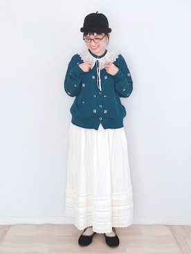 「Samansa Mos2（サマンサ モスモス）のアイテム」を使った、kakolatteさん（レディース・154cm）の秋コーディネート