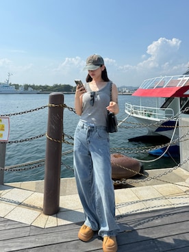 「Vini（ヴィニ）のアイテム」を使った、りんかさん（レディース・156cm）の夏コーディネート