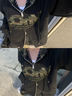 「アイテム（ネクタイ）」を使った、りんかさん（レディース・156cm）の冬コーディネート