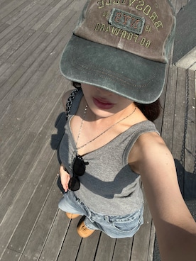 「Vini（ヴィニ）のアイテム」を使った、りんかさん（レディース・156cm）の夏コーディネート