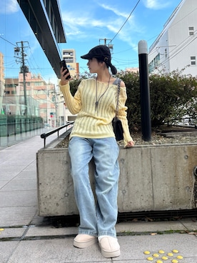 「アイテム（スマホケース/カバー）」を使った、りんかさん（レディース・156cm）の秋コーディネート