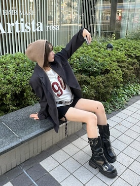 「Vini（ヴィニ）のアイテム」を使った、りんかさん（レディース・156cm）の秋コーディネート