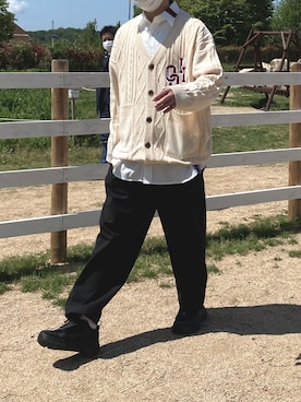 ぽんぽこ太郎さん（メンズ・172cm）の冬コーディネート