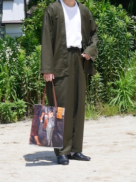 「Hanes」｜「アイテム（スリッポン）」を使った、まーさん（メンズ・173cm）の夏コーディネート