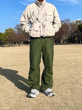 「アイテム（ナイロンジャケット）」を使った、まーさん（メンズ・173cm・20代）の冬コーディネート