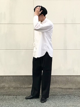 「stein」｜「アイテム（スリッポン）」を使った、まーさん（メンズ・173cm）の夏コーディネート