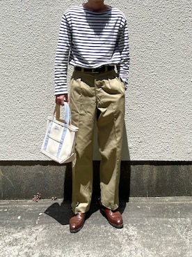 「ORCIVAL（オーシバル）のアイテム」を使った、まーさん（メンズ・173cm）の夏コーディネート