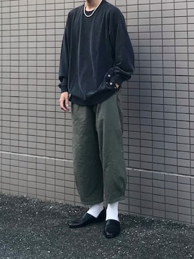 「HARUTA」｜「アイテム（スリッポン）」を使った、まーさん（メンズ・173cm）の夏コーディネート