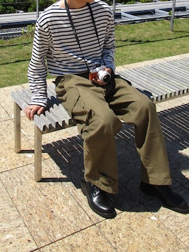 「SAINT JAMES（セントジェームス）のアイテム」を使った、まーさん（メンズ・173cm）の秋コーディネート