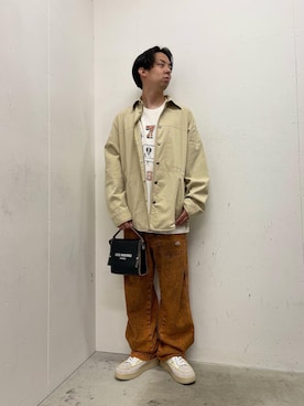 DIESELのパンツ（オレンジ系）を使った人気ファッション