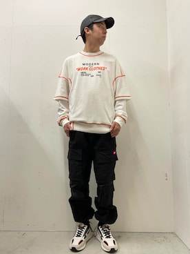 「DIESEL（ディーゼル）のアイテム（Tシャツ/カットソー）」を使った、kooook1さん（メンズ・173cm）の春コーディネート