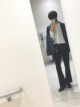 「HARE（ハレ）のアイテム（ライダースジャケット）」を使った、らんたんさん（メンズ・170cm）の秋コーディネート