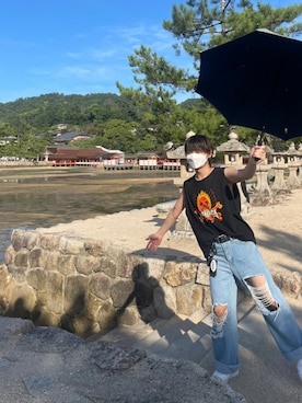 「METALLICA（メタリカ）のアイテム」を使った、harukiさん（メンズ・173cm）の秋コーディネート