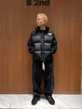 「アイテム（ダウンベスト）」を使った、yoさん（メンズ・167cm）の秋コーディネート