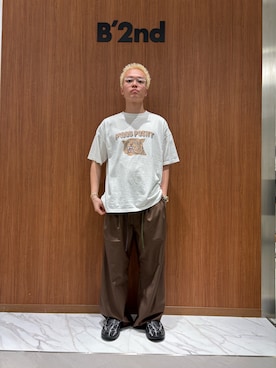 「アイテム（チノパンツ）」を使った、yoさん（メンズ・167cm）の夏コーディネート