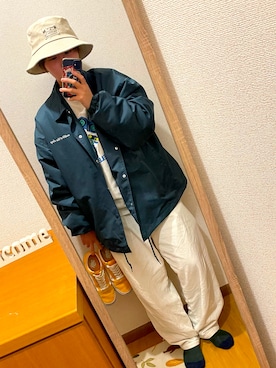 「PairPair（ペアペア）のアイテム（帽子）」を使った、otakaさん（レディース・151cm）の春コーディネート