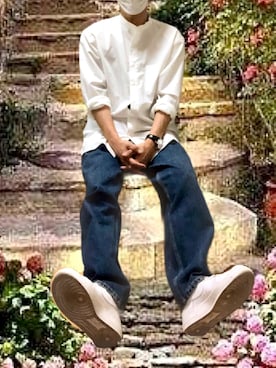 ポキB@ユニクロ勉強家(相互)さん（メンズ・166cm）の春コーディネート