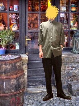 「Re（アールイー）のアイテム」を使った、ポキB@ユニクロ勉強家(相互)さん（メンズ・166cm）の秋コーディネート