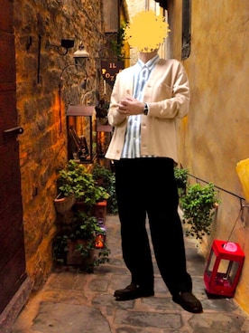 「UNIQLO（ユニクロ）のパイルラインソックス（ソックス/靴下）」を使った、ポキB@ユニクロ勉強家(相互)さん（メンズ・166cm）の秋コーディネート