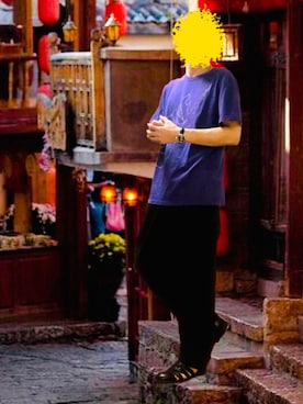 「phiten（ファイテン）のアイテム」を使った、ポキB@ユニクロ勉強家(相互)さん（メンズ・166cm）の秋コーディネート