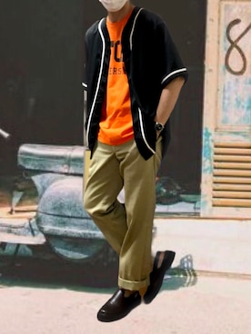 ポキB@ユニクロ勉強家(相互)さん（メンズ・166cm）の夏コーディネート