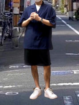 ポキB@ユニクロ勉強家(相互)さん（メンズ・166cm）の夏コーディネート