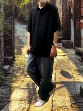 ポキB@ユニクロ勉強家(相互)さん（メンズ・166cm）の夏コーディネート