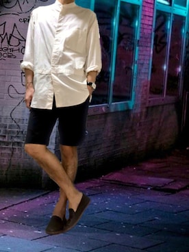 「Re（アールイー）のアイテム」を使った、ポキB@ユニクロ勉強家(相互)さん（メンズ・166cm）の夏コーディネート