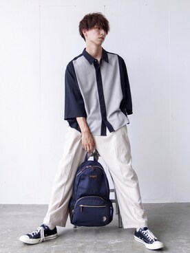 あすさん（メンズ・176cm）の夏コーディネート