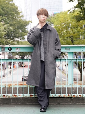「CASPER JOHN（キャスパージョン）のアイテム（その他アウター）」を使った、あすさん（メンズ・176cm）の秋コーディネート