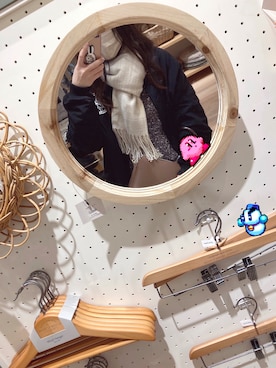 「Candy Stripper」｜「アイテム（MA-1）」を使った、めいさん（レディース・152cm）の冬コーディネート