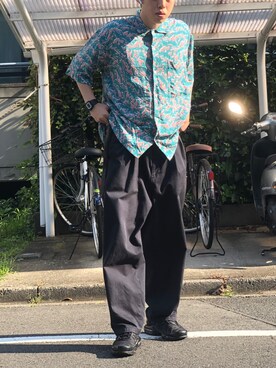 「NIKE（ナイキ）のNIKE / AIR MAX 95 ESSENTIAL（スニーカー、ブラック系）」を使った、ひさん（メンズ・175cm）の夏コーディネート