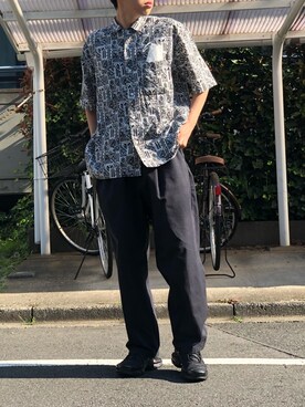 「NIKE（ナイキ）のNIKE / AIR MAX 95 ESSENTIAL（スニーカー、ブラック系）」を使った、ひさん（メンズ・175cm）の夏コーディネート