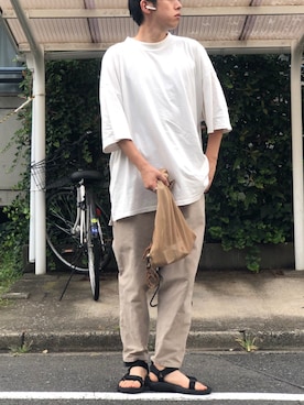 「Teva（テバ）の【TEVA / テバ】 HURRICANE XLT2/ハリケーン（サンダル、ブラック系）」を使った、ひさん（メンズ・175cm）の夏コーディネート