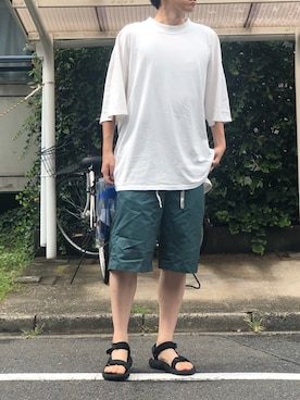 「Teva（テバ）の【TEVA / テバ】 HURRICANE XLT2/ハリケーン（サンダル、ブラック系）」を使った、ひさん（メンズ・175cm）の夏コーディネート