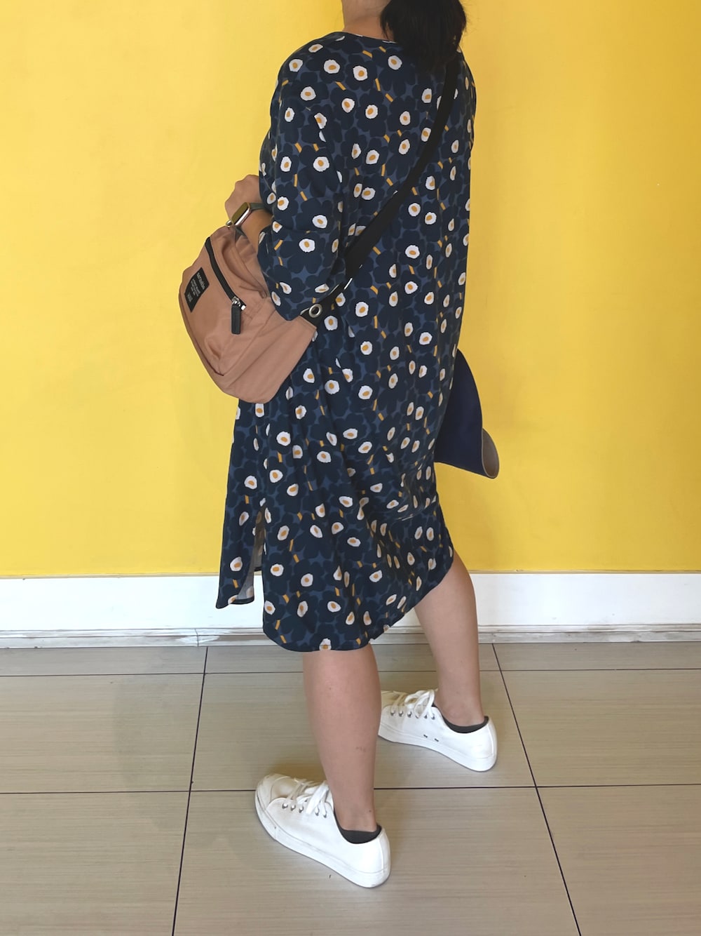 「marimekko、unikko」｜「marimekkoのアイテム（ワンピース、ブルー系）」を使った、Lumimarjaさん（レディース・163cm）の冬コーディネートの1枚目の写真