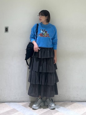 「アイテム（スウェット）」を使った、marina  さん（レディース・160cm・30代）の夏コーディネート