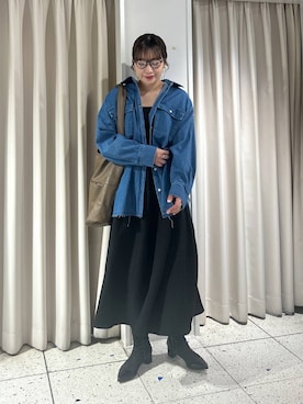 「LOWRYS FARM（ローリーズファーム）のアイテム（トートバッグ）」を使った、marina  さん（レディース・160cm）の冬コーディネート