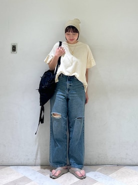 「アイテム（帽子）」を使った、marina  さん（レディース・160cm・30代）の夏コーディネート