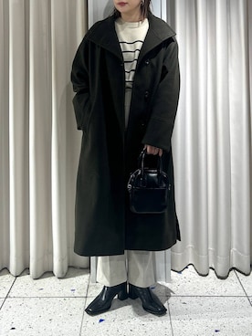 「アイテム（チェスターコート）」を使った、marina  さん（レディース・162cm・30代）の秋コーディネート