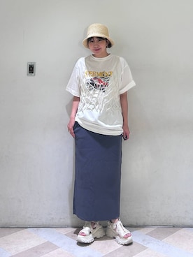「アイテム（帽子）」を使った、marina  さん（レディース・160cm・30代）の夏コーディネート