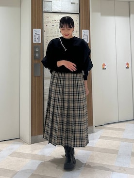 「アイテム（スウェット）」を使った、marina  さん（レディース・160cm・30代）の冬コーディネート