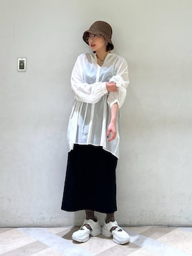 「アイテム（帽子）」を使った、marina  さん（レディース・160cm・30代）の春コーディネート